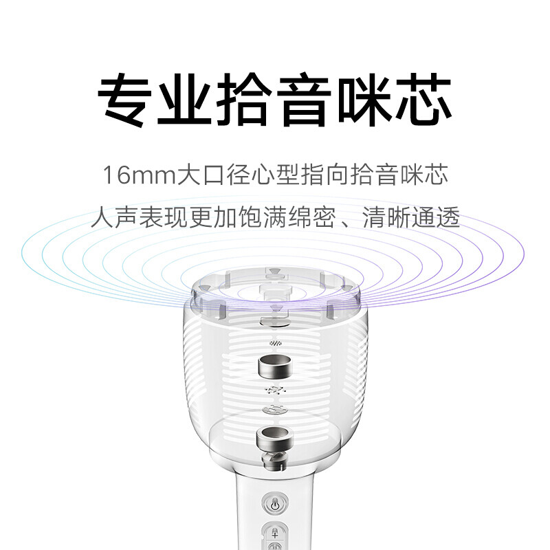 Xiaomi wireless karaoke microphone microphone special for singing and singing sound card level sound effect microphone dark gray