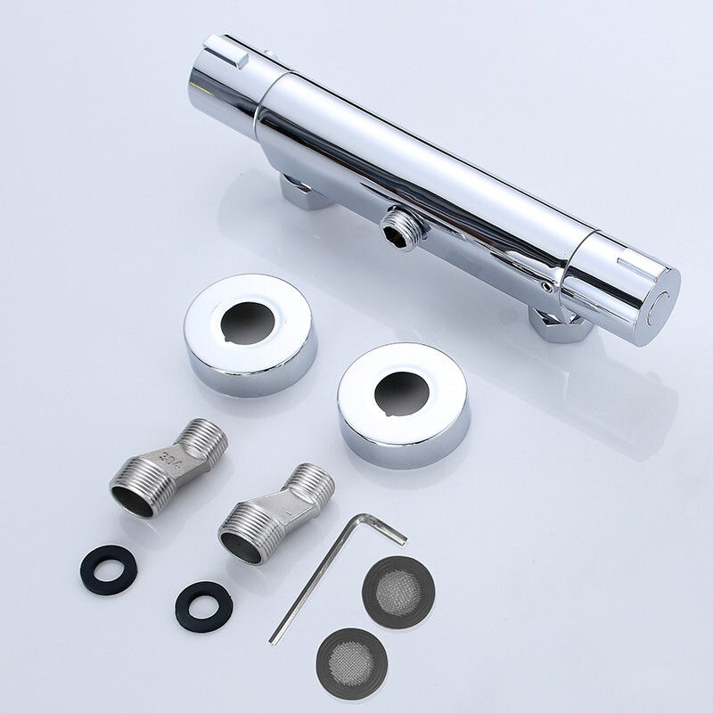 BSITN thermostatic mixing valve brass shower faucet bathroom shower switch hot and cold water valve B20205