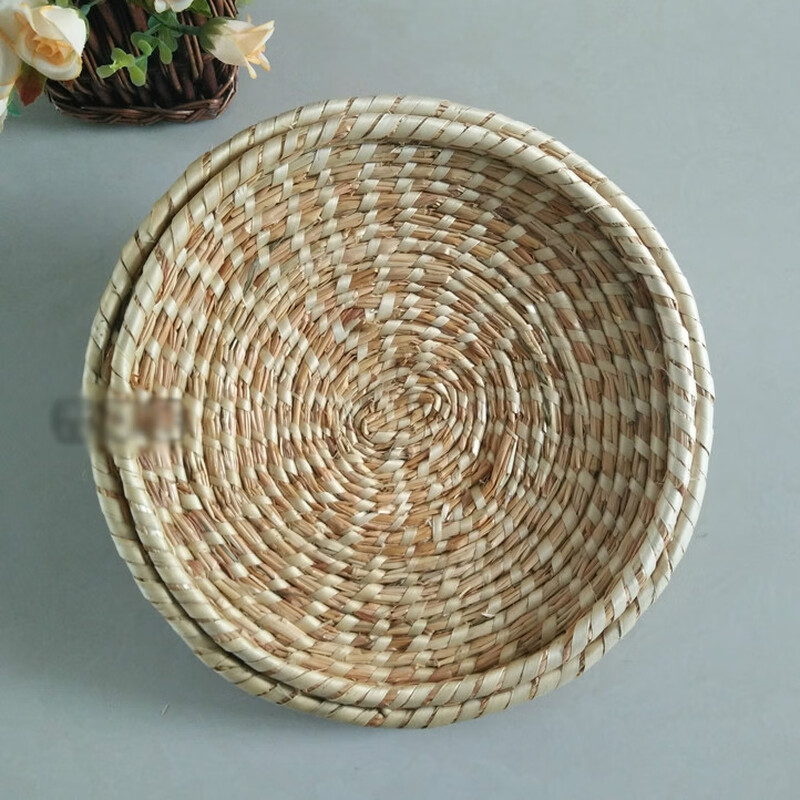 Jinggui low thatch straw wok steamer lid non-glass stainless steel wood wok iron aluminum pot rice cooker universal pot lid pot mouth inner diameter 24cm