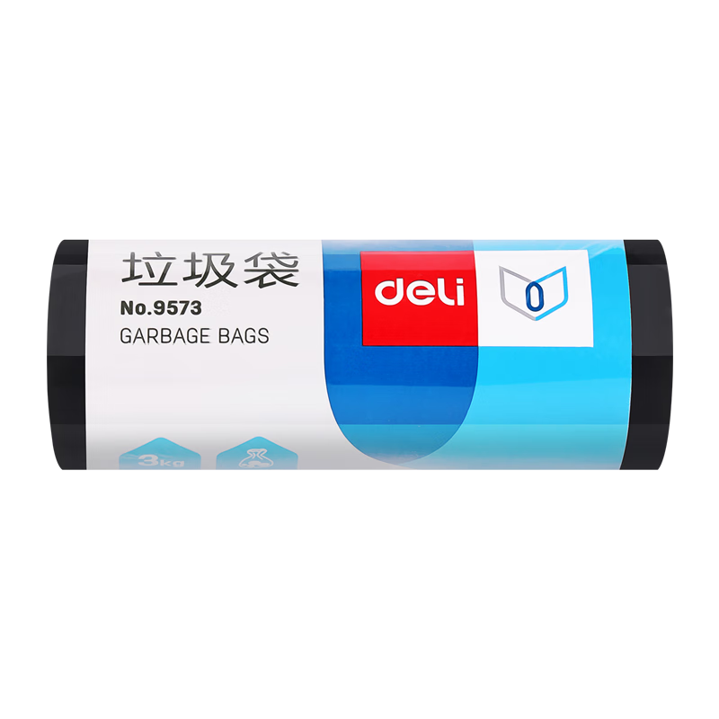 Deli 9573 garbage bag (black) 45*55cm (30 pieces/roll) octagonal bottom