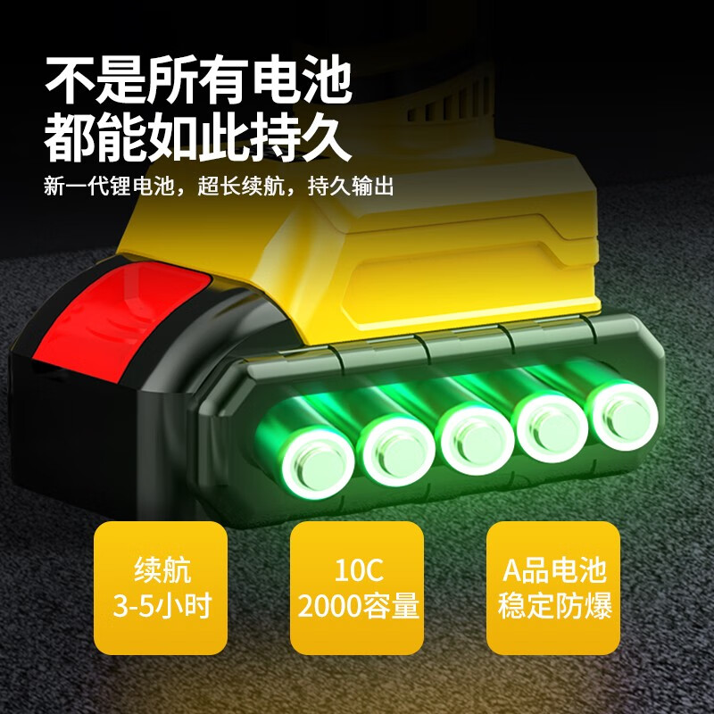 Walkerlive's new brushless gardening lithium-ion rechargeable electric scissors tool box for cutting branches, garden pruning, electric agricultural tools, brushless model, dual battery + blade, about 5cm opening