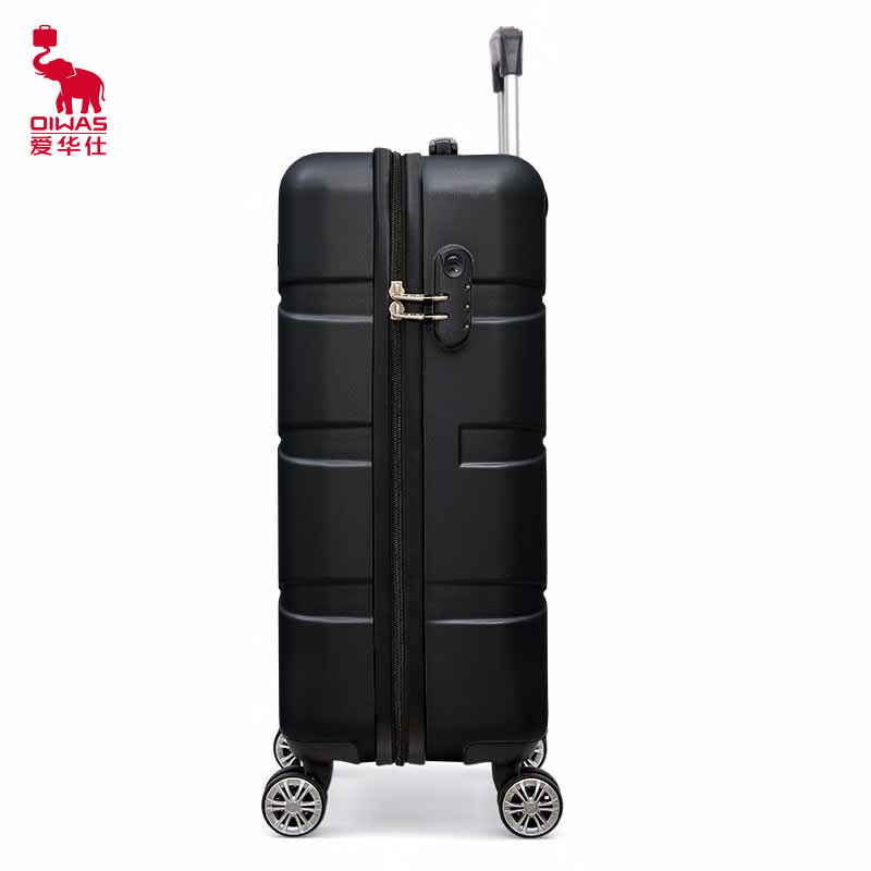 OIWAS Suitcase Shock Absorbing and Noise Reducing Aircraft Wheels Men's and Women's Cabin Suit OCX6130 Black 20 inches Black 20 inches