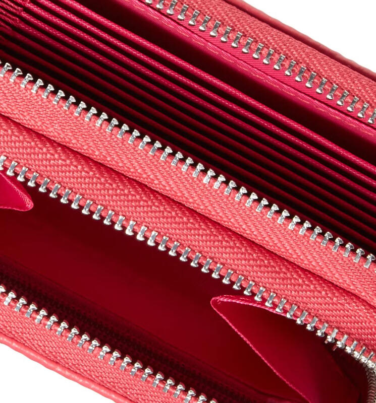 KALMORE women's wallet rose red 4 x3.2 x1.25