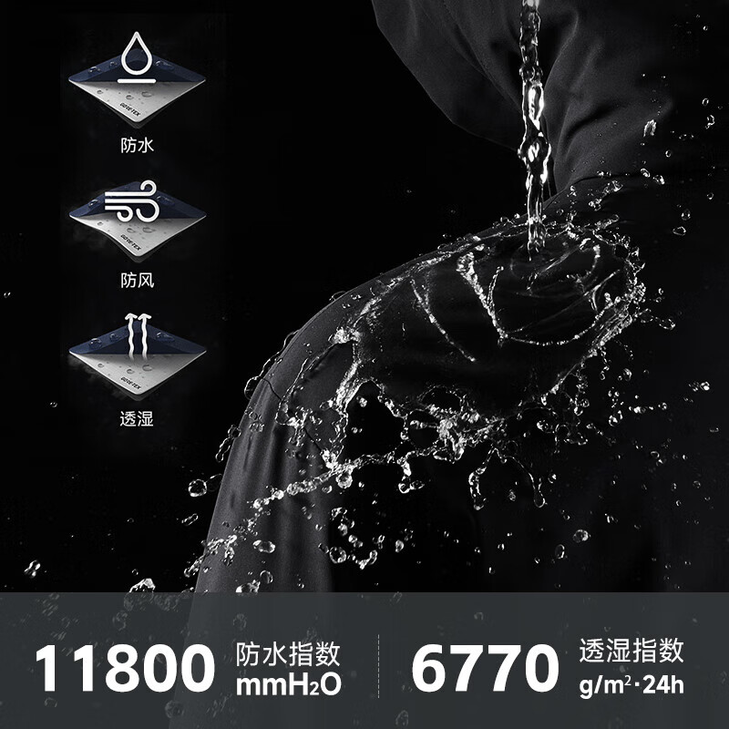 Septwolves Jacket Men's Jacket Three-Proof Technology Soft Shell Hooded Jacket Outdoor Sports Commuting Versatile and Comfortable Men's Clothing