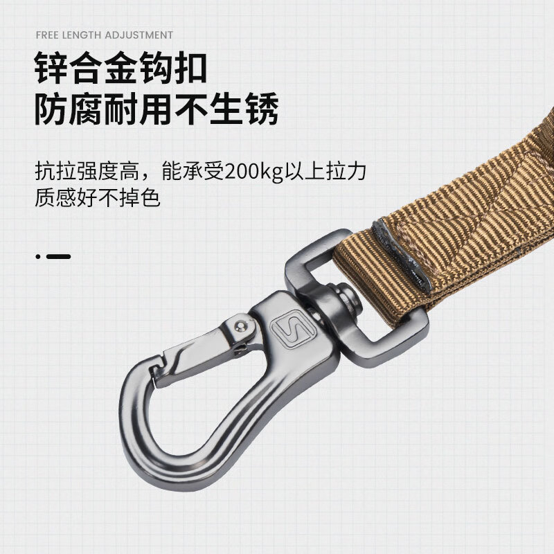 Outstanding Harness Medium Dog Vest Dog Harness Large Dog Harness Dog Clothes Edge Shepherd Samoyed Dog Rope Leash Brown (Leash + Harness) L (recommended weight 75-120 catties)