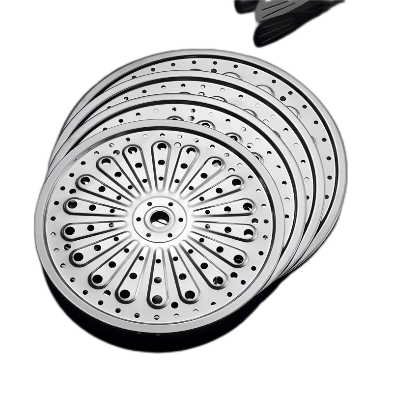 Stainless steel steaming sheet, steaming plate, steaming rack, steamer, steamer sheet, steamed bun pad, wok compartment, steaming grid, steamer, steaming grate 28cm (steamer cloth included)
