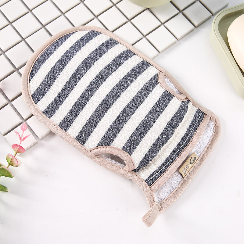 Korean magic bath towel, good for rubbing, strong mud removal, thickened double-sided back rub gloves, no rub, old lady bath towel, light blue bath gloves