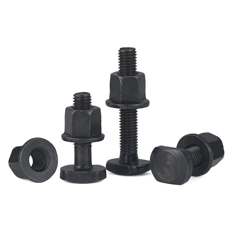 Jinggong (JINGGONG) 8.8 grade T-type pressure plate screws and nuts set slot mold pressure plate screws and nuts GB37 M8-M36 M8*30 full thread + M8 flange nuts (2 sets)