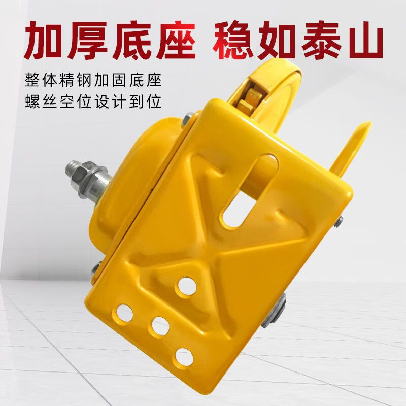 Qishi hand winch two-way self-locking manual winch small household traction hoist lifting hoist hoist 1200 pounds 5 meters wire rope to send hook