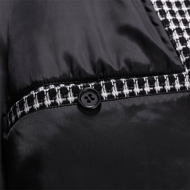 Septwolves Jacket Men's Autumn and Winter Business Casual Lapel Plaid Woolen Jacket Middle-aged and Young Commuting Men's Clothing Tops