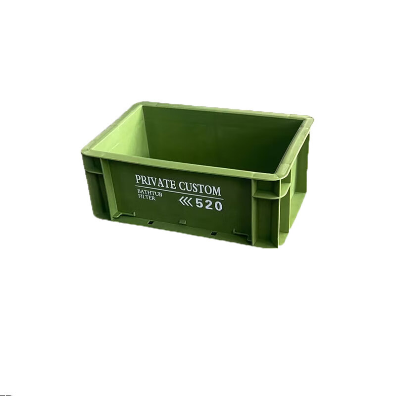 Turnover box storage box storage box PRIVATE CUSTOM industrial wind Eu box Internet celebrity fish tank filter box cool black 400*300*148