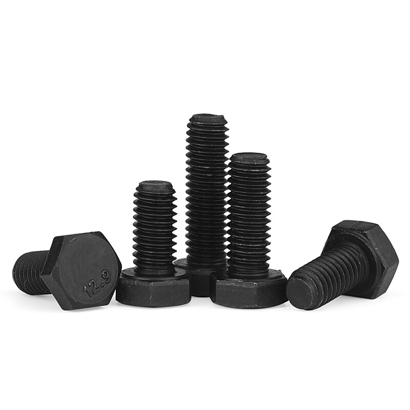 Jinggong 12.9 level anti-thread external hexagonal screw anti-wire anti-buckle left tooth hexagonal head bolt M6M8M10M12M16M20 M8*25-full tooth anti-thread