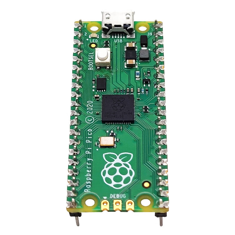 Throwing stones Raspberry Pi Pico development board dual-core RP2040 chip 133MHz microcontroller programming learning soldered pin header