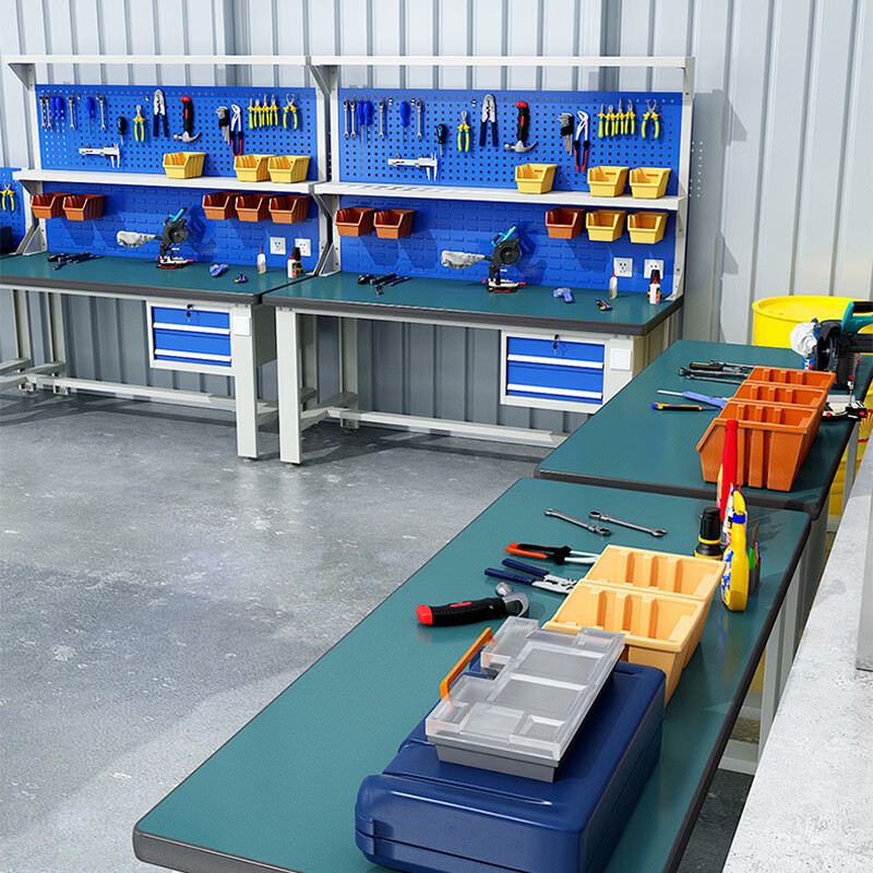 Zhang's Yijia heavy-duty workbench inspection bench workshop maintenance bench assembly line material bench packaging bench 1.8 meters long fitter four pumps