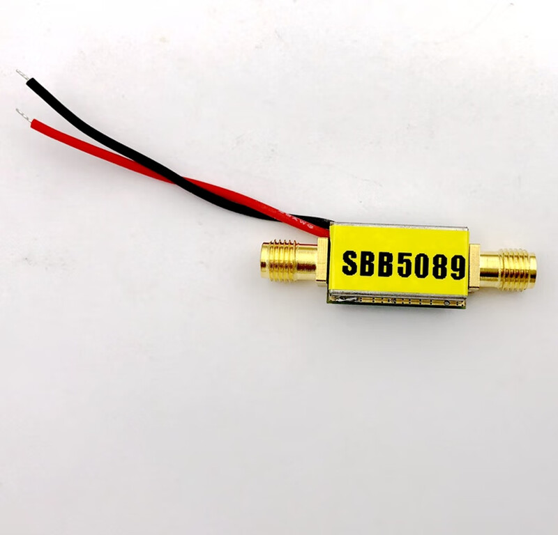 50MHz-6GHz RF amplifier small signal amplification broadband amplifier SBB5089 with shielded box SMA input and output are female (default