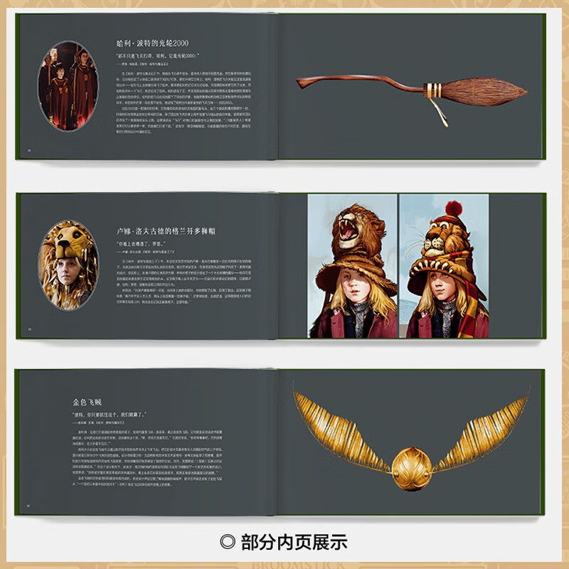 Harry Potter Broomstick Set, Warner Genuine Authorized Simplified Chinese Version (Limited Gift Randomly Dropped) 550th Anniversary of Quidditch Game J.K Rowling Harry Potter Formula Book Peripheral Golden Snitch