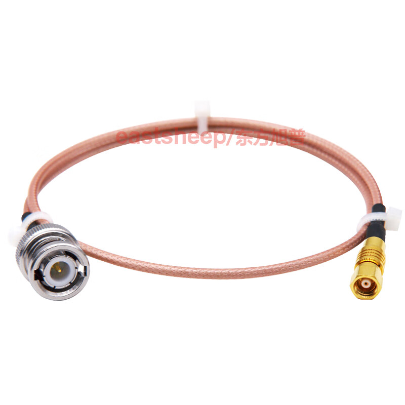 Dongfang Xupu RG316 silver-plated RF connection cable BNC/SMC-JK BNC male to SMC female connector RG316-BNC/SMC-JK 0.1m