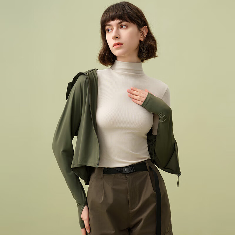 Montagut modal cotton half turtleneck bottoming shirt for women, slim and fashionable quarter-sleeved thin short-sleeved half-sleeved bottoming shirt