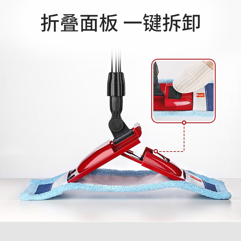 Meiya cotton thread set cloth flat mop 42cm2 cloth large dust push dry and wet dual-use one mop household mopping artifact