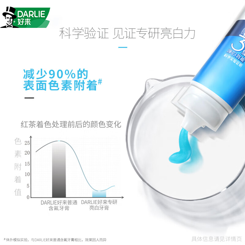 Haolai (formerly Black) specializes in whitening toothpaste, whitening, removing yellowing, removing tooth stains and protecting gums, 3 tubes 360g