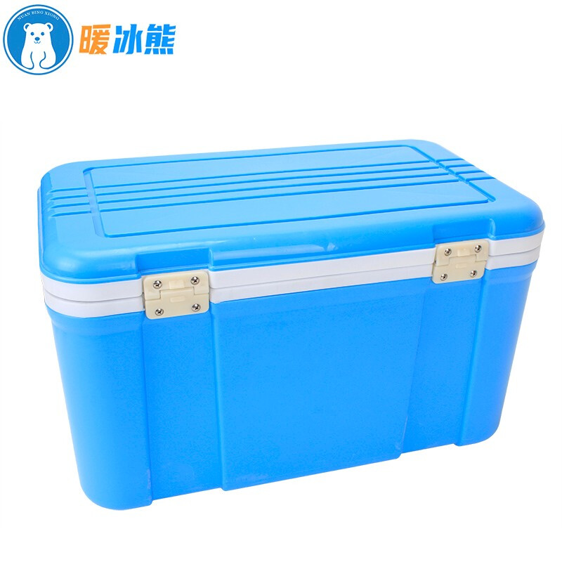 Warm Ice Bear 60L80L takeaway food delivery insulated box for stall outdoor 33L-45L food grade liner plastic foam preservation box 33L blue