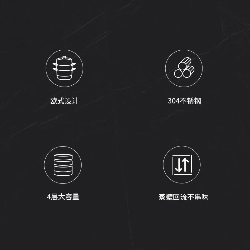 SUPOR steamer household large-capacity 304 stainless steel steamer three-layer soup pot fish steamer induction cooker gas universal diameter 3 layers 28cm