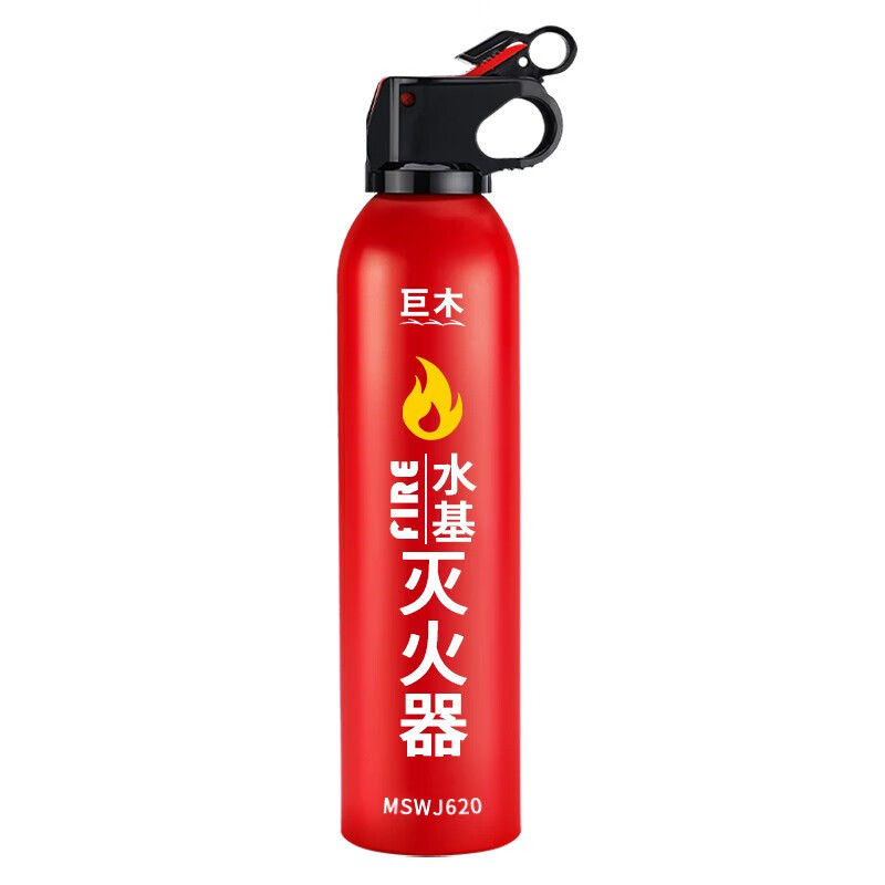 Giant wood car water-based fire extinguisher, private car, car annual inspection, portable bottle, household fire-fighting equipment, high temperature resistance and explosion-proof 620ml water-based + safety hammer