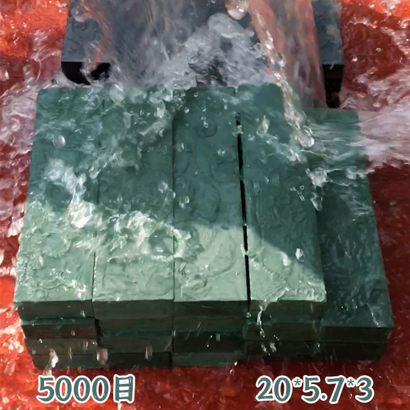 Xubao water drop blue 5000 mesh black slurry stone fine whetstone natural whetstone flat cutting is very easy to use blue slurry stone fine grinding slurry stone 23*8*6 about 6 pounds