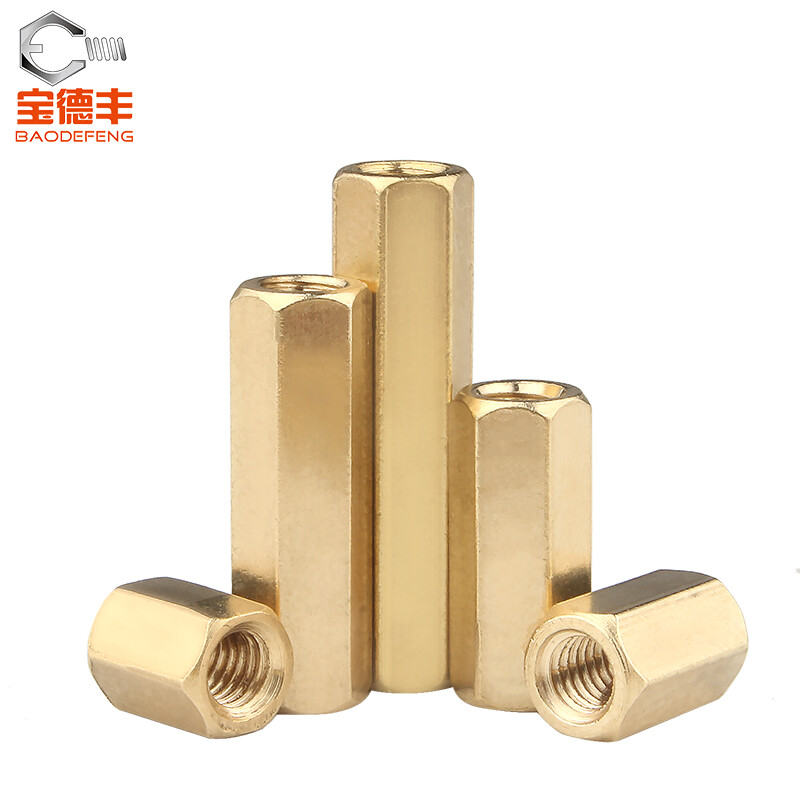 Baodefeng double-pass hexagonal copper column double-ended through-hole copper column chassis screw circuit board fixed column support motherboard isolation column M2x3 20 pieces