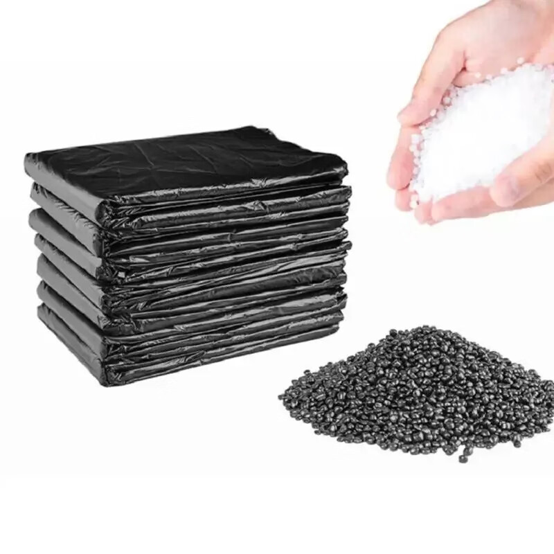 Super extra large garbage bag thickened commercial hotel industrial property black garbage bag 100*110cm*50 pieces/pack 3.8 silk trash can classification cleaning bag