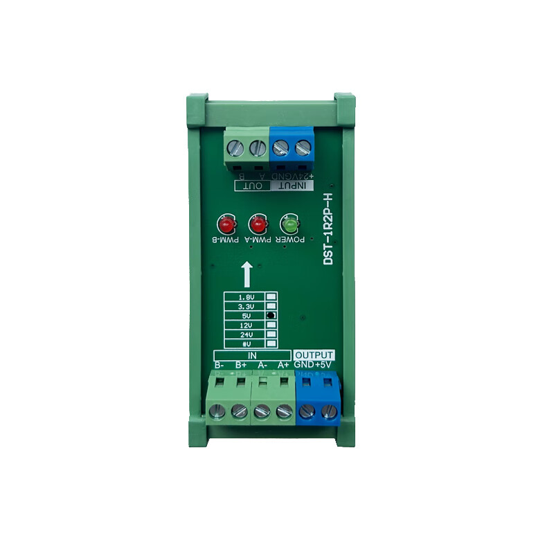2-8 channels fully compatible differential to single-ended collector servo encoder differential signal converter 5V to 24V 1.8V to 24V 3 channels with housing rail installation