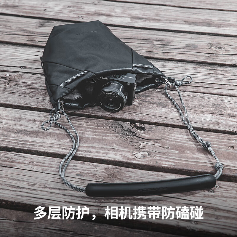 PGYTECH Camera Bag OneGo Belt Bag Dandelion Photography Bag Shoulder Camera Bag Liner Storage Bag Women's Micro Single Bag Crossbody Travel Suitable for Fuji Canon Sony Elegant Black
