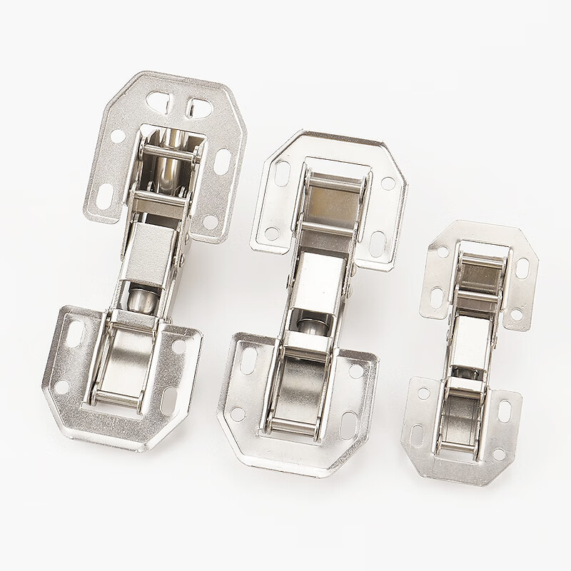 Hasdick Beijing Warehouse Delivery Hole-Free Hinge Cabinet Wardrobe Hinge Frog Hinge Hydraulic Buffer Hinge With Screws HKsq-211 4 Inch with Hydraulic Buffer