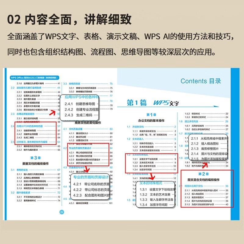 WPS Office efficient office from entry to proficiency (micro course video version) wps tutorial book 2023 edition AI generation office software self-study textbook excel word ppt from entry to proficiency excel efficient office applications and techniques