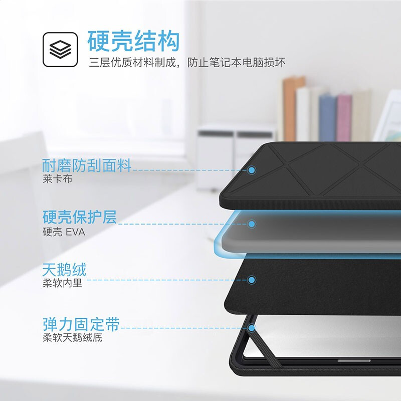 Smatree is suitable for ASUS Gunslinger 7P/8P/9P 18-inch gaming laptop sleeve hard shell storage bag black 18 inches