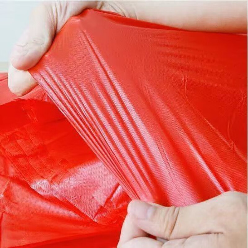 Erzhi disposable tablecloth thickened plastic festive tablecloth wedding banquet tablecloth square rectangular 10 sheets 1 pack thick 1.6 meters spun pure red