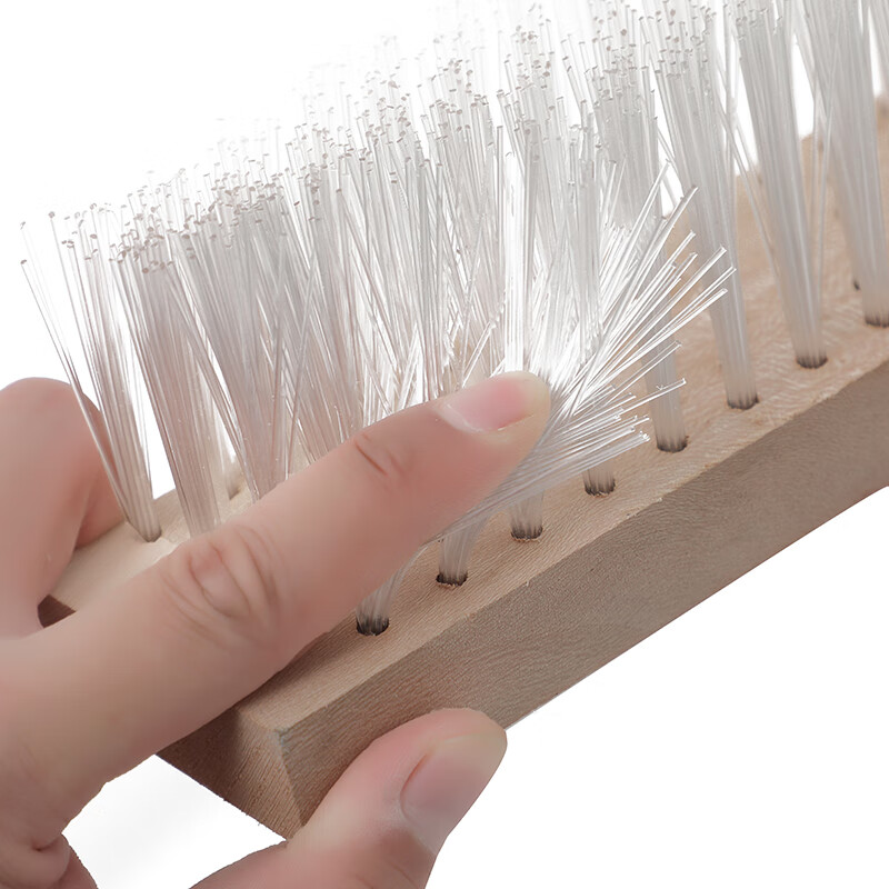 Kelibang wooden handle floor brush multifunctional long handle nylon brush factory bathroom kitchen floor tile cleaning brush 40cm nylon floor brush KB3462