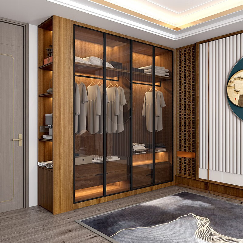 Gold Medal Kitchen Cabinet Gold Medal Wardrobe Home Decoration Whole House Customized Wardrobe Furniture Overall Walk-in Cloakroom Bedroom Home Customization Prepayment 20