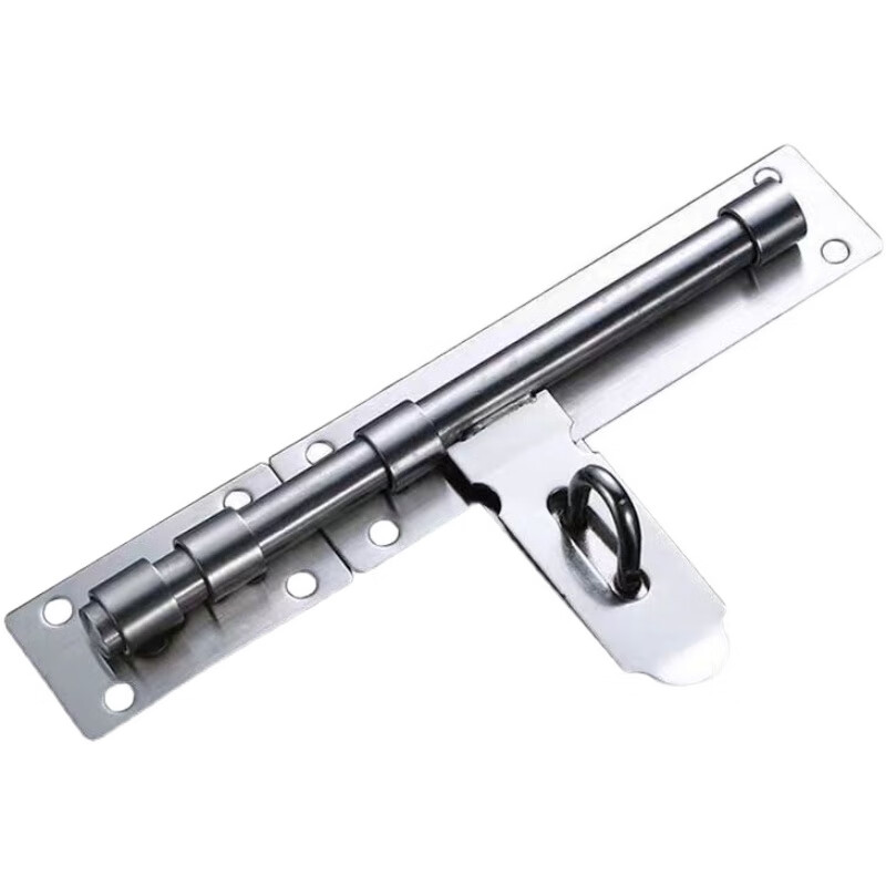 Stainless steel extra large thickened door bolt anti-theft door bolt exposed padlock door latch wooden door buckle lock door pin old-fashioned 8 inch 11 core right-facing
