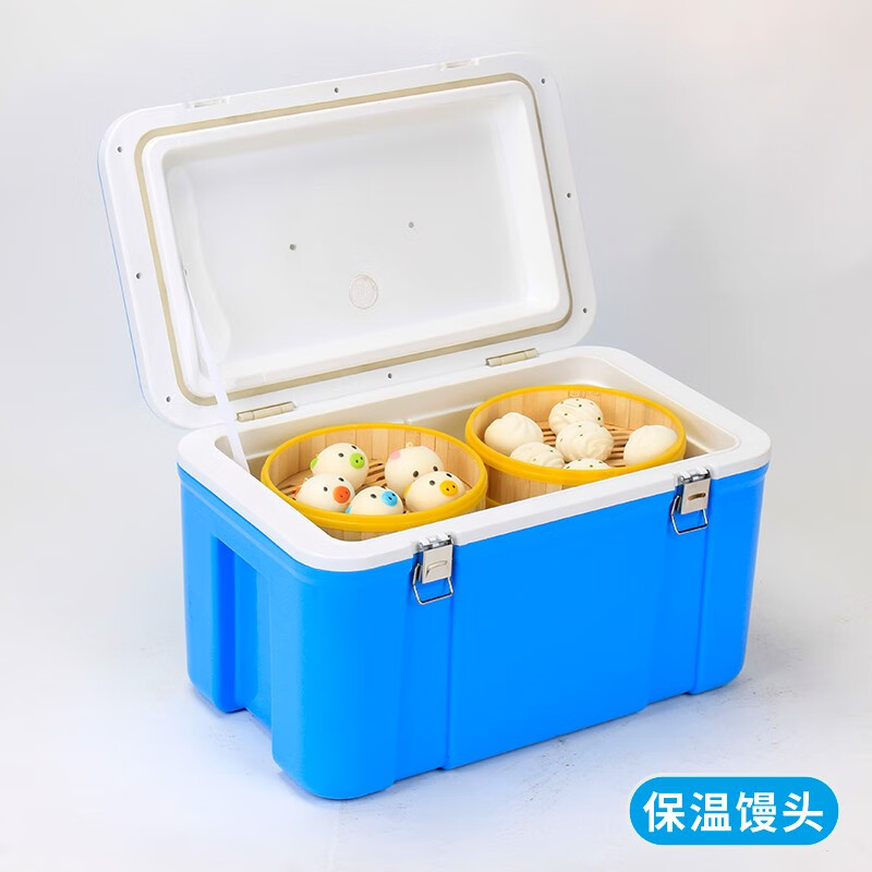 Warm Ice Bear 60L80L takeaway food delivery insulated box for stall outdoor 33L-45L food grade liner plastic foam preservation box 33L blue
