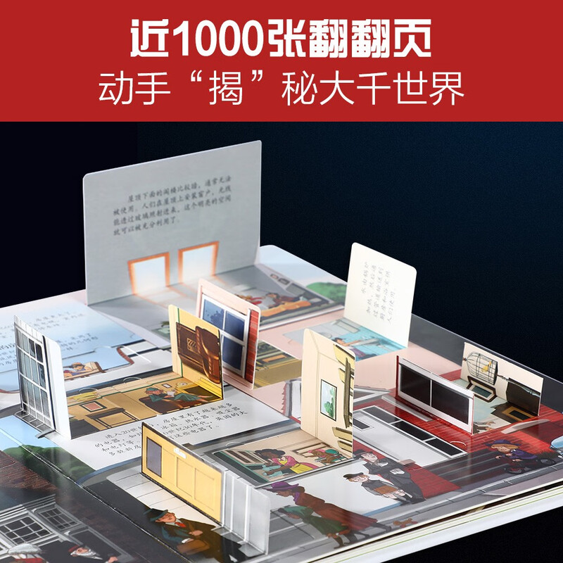 Fun Revealing Flip Book Series (Set of 12 volumes) An encyclopedia museum for Chinese children to reveal the secrets of dinosaurs/space/ocean/human body/car children’s popular science pop-up books for extracurricular reading 3-6 years old Money saving card? 3-6 years old