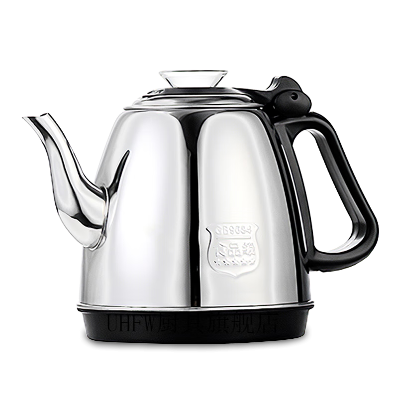 UHFW Kung Fu tea table kettle single pot single tea set teapot tea bar machine stainless steel fully automatic kettle electric tea stove fully automatic stainless steel kettle 304 (black