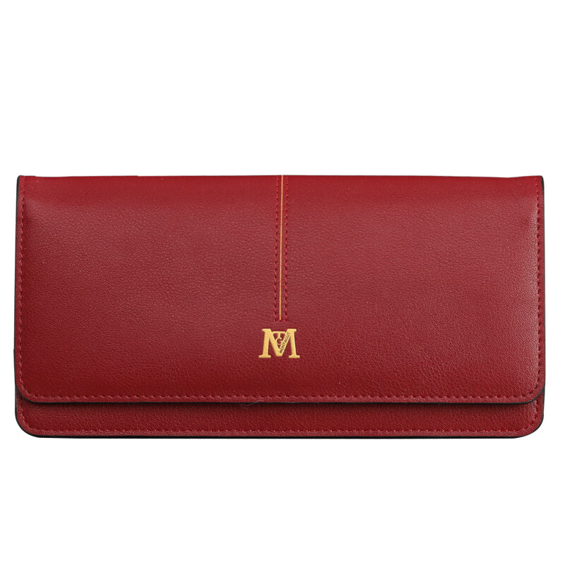 Montagut women's wallet gift box genuine leather long new card holder New Year's gift for women Qiji red animal year