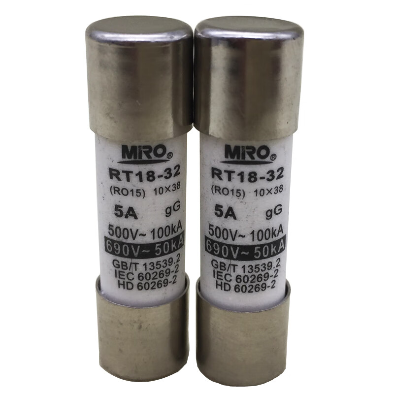 RT18-32 R015 10*38 ceramic fuse tube 1A2A345A68A10A16A20A3 1A (20 pieces)