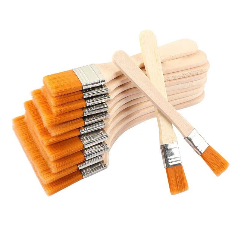 Jinshiluo KT-268 nylon bristle board brush paint brush wooden handle brush art paint brush cleaning dust brush 10#