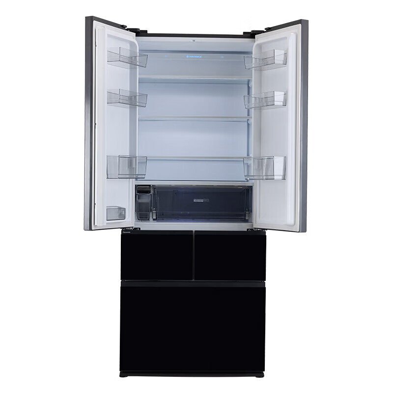 Panasonic Renewal Subsidy 460-liter household French-style multi-door refrigerator 580mm ultra-thin zero-embedded household refrigerator automatic ice making first-level energy efficiency NR-EW46BXB-K