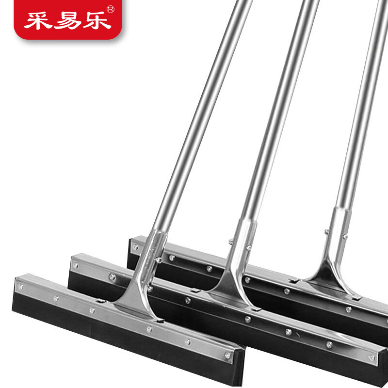 Caiyile wiper mop for floor cleaning kitchen bathroom tile floor wiper black double layer collodion 60cm08614