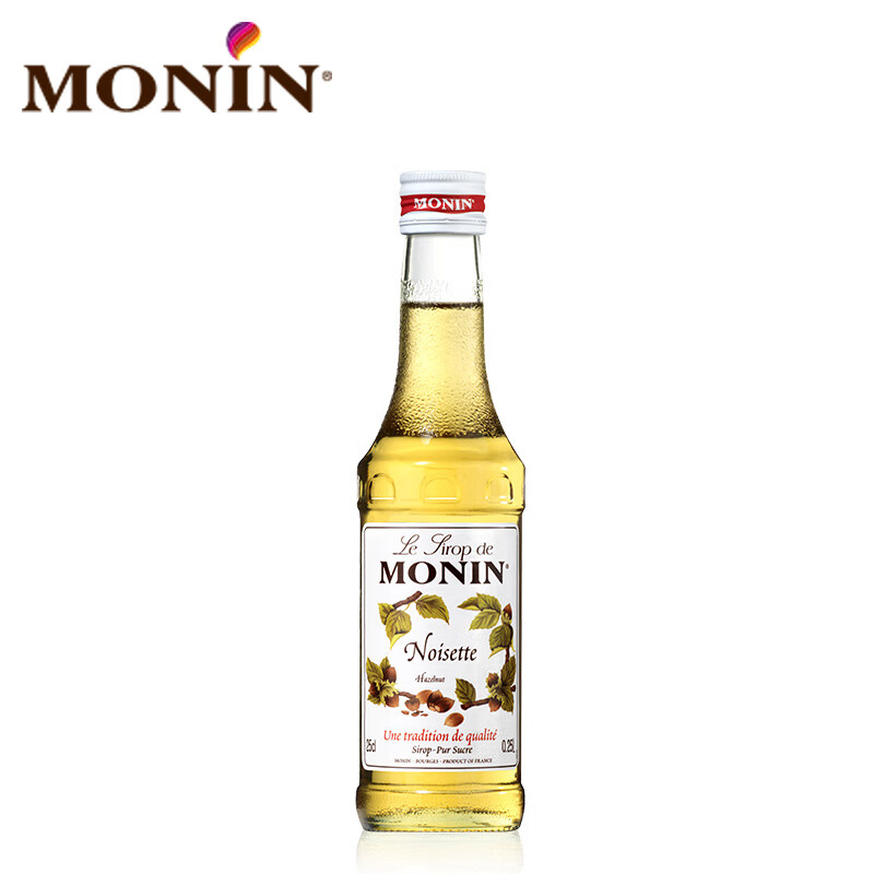 MONIN imported from Malaysia hazelnut flavored syrup glass bottle 250ml coffee mixing companion
