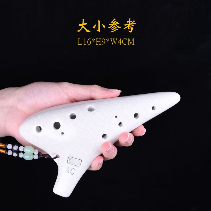 Nile Ocarina 12-hole beginner's entry-level twelve-hole ac alto C key professional playing Tao Xun instrument 6 free teaching Qingcrack strengthened free full set of accessories + video teaching
