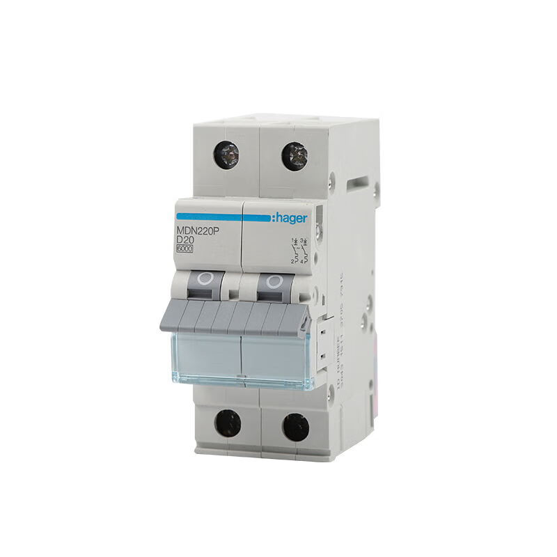 HAGER air switch MDN220P household 20A single-phase two-stage small circuit breaker 20A 2P